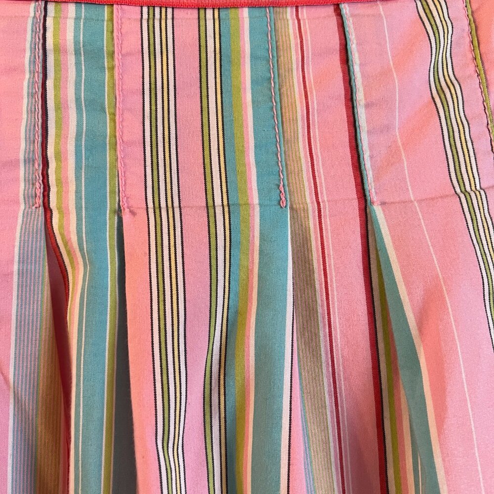 Vintage Old Navy Y2K Pastel Striped Skirt in Size 8 - Picture 4 of 10